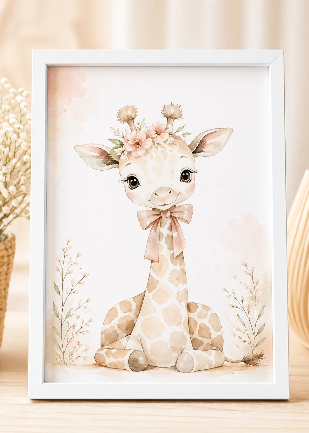 Set of 3 A4 Girl Nursery PRINTS ONLY. Wall Art. Nursery Prints.