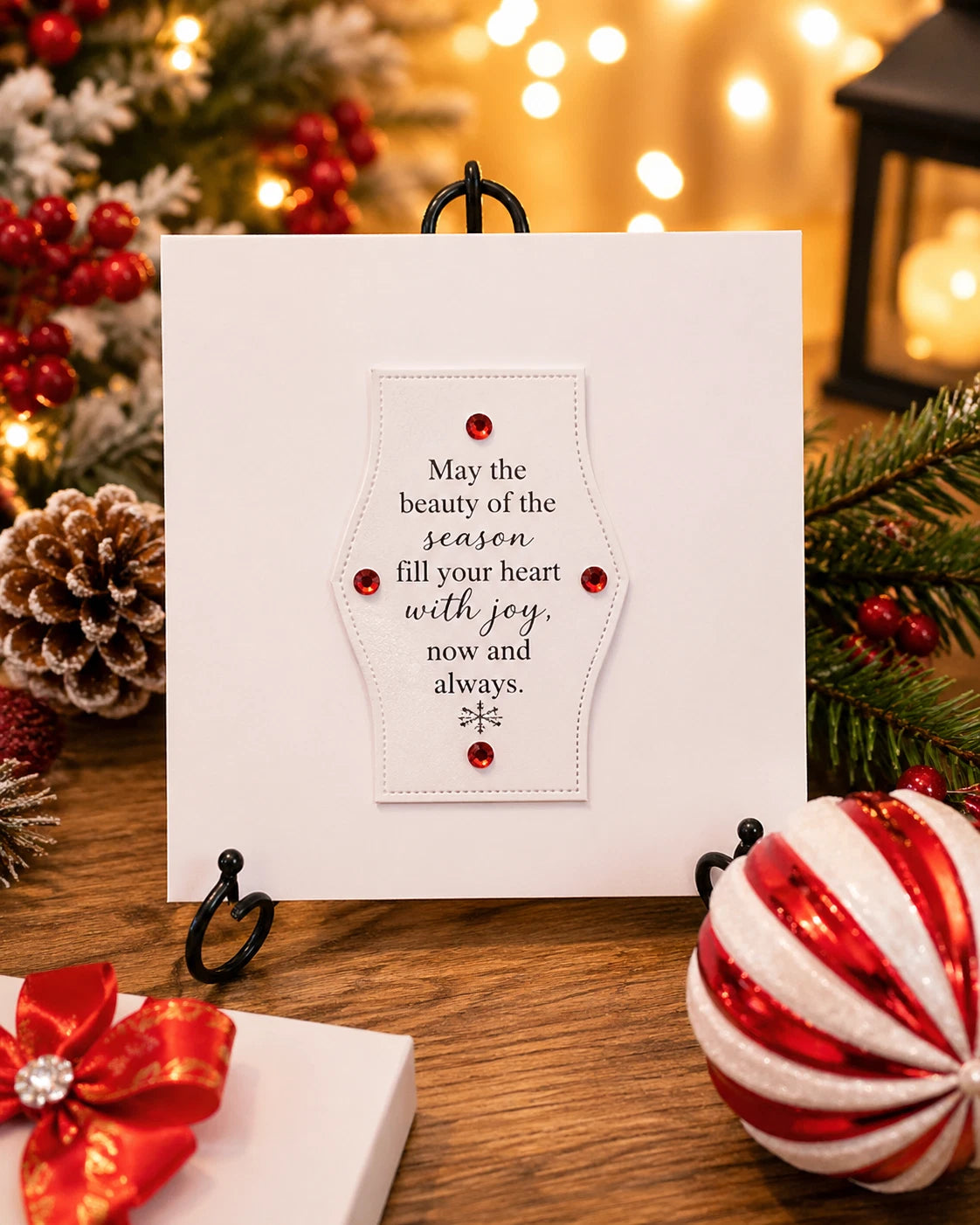 Personalised 3D Luxury Boxed Christmas Card | 2 Stunning Designs | Handmade 8x8