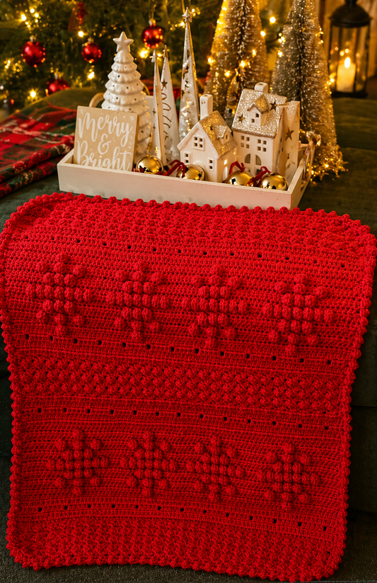 Gorgeous Snowflake Baby Blanket