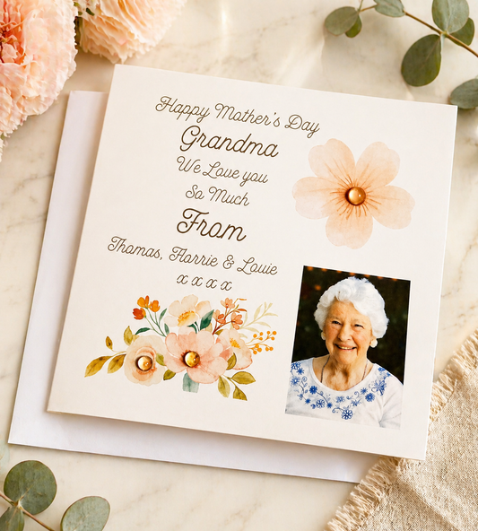 Personalised Photo Mother's Day Card | Grandma Nanna Gran | With Your Photo