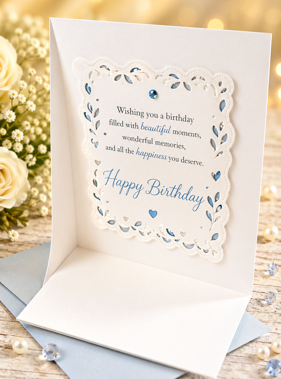 Personalised Glitter Butterfly 3D Luxury Boxed Birthday Card | Any Age & Relation | Handmade 8x8