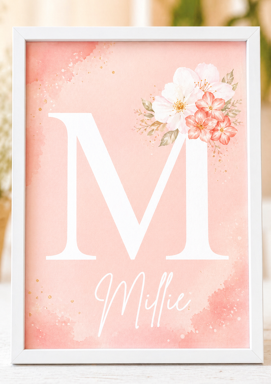 Set of 3 A4 Girl Nursery PRINTS ONLY. Wall Art. Nursery Prints.