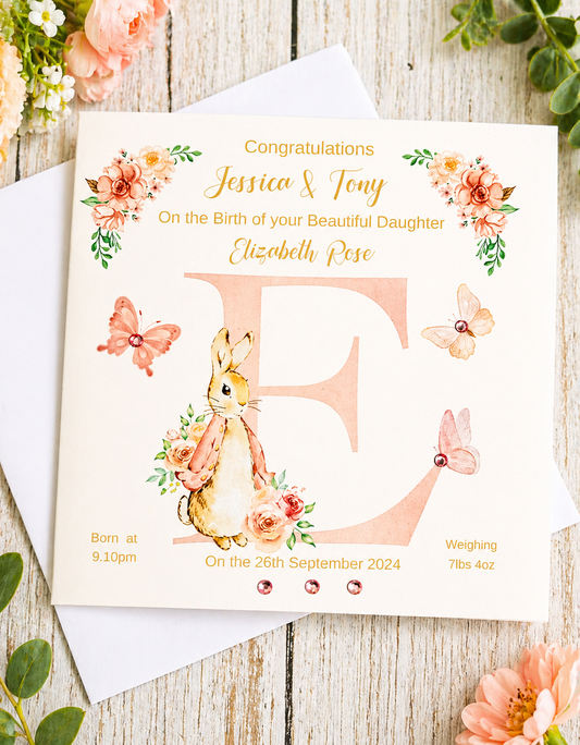Personalized Welcome To The World  Greeting Card. Customised