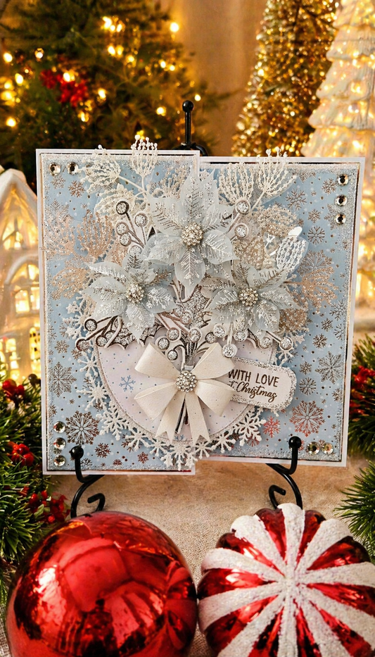 Stunning 3D Personalised 8x8 Boxed Xmas Card. Any Recipient.