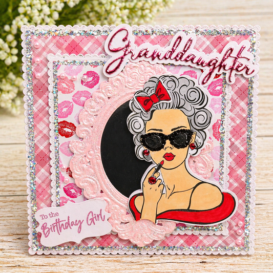Handmade luxury 3D Birthday Card Granddaughter/Daughter/Sister/Friend/Girlfriend