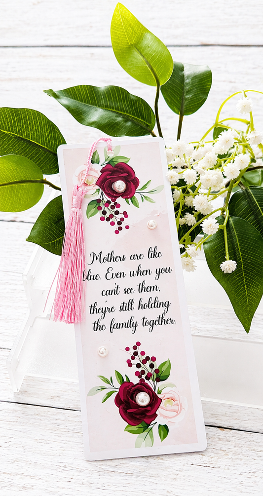Personalised Glossy Laminated  Mothers Day/ Birthday Bookmark Gift.