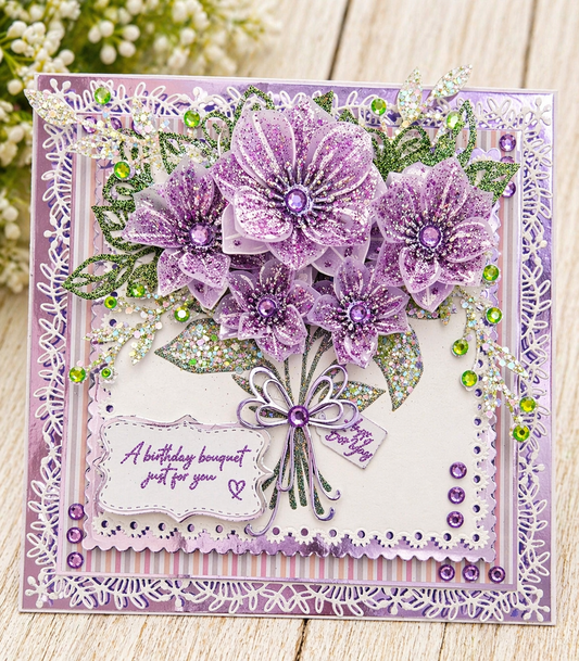 Stunning handmade luxury 3d Greeting card Daughter/sister/Granddaughter/Friend