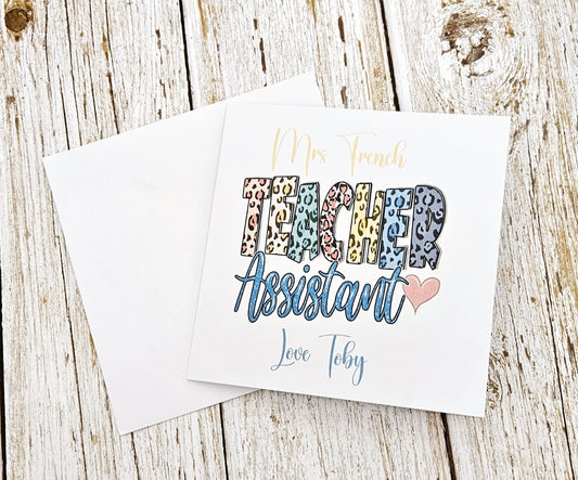Teaching Assistant Card