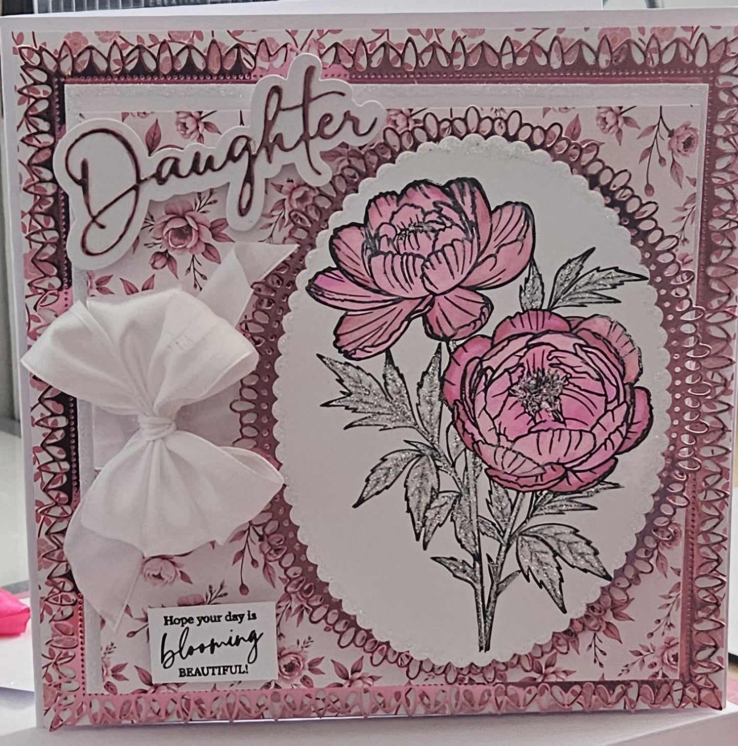 🌸 Personalised Luxury 3D Birthday Card — Daughter, Mum, Sister & More | 8x8 inch