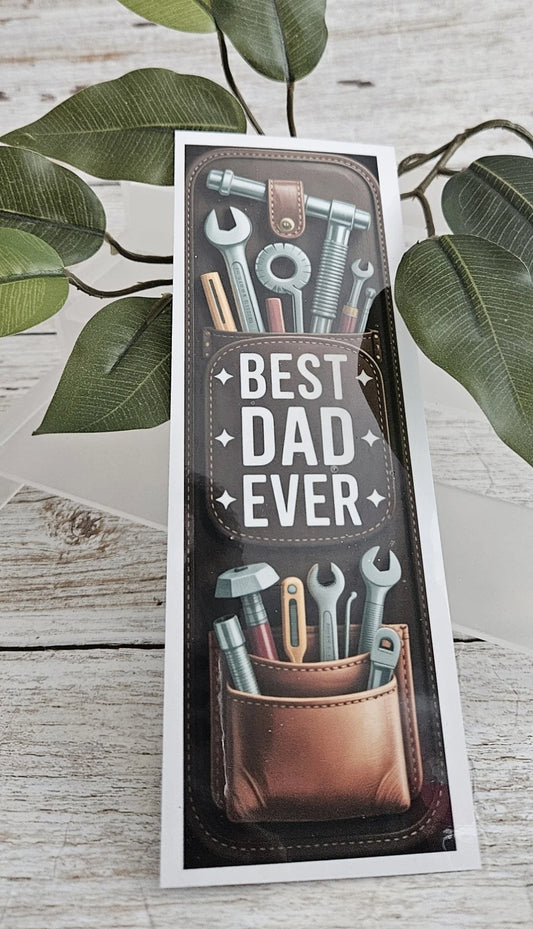 Laminated Double Sided Bookmark Fathers Day Gift for Dad