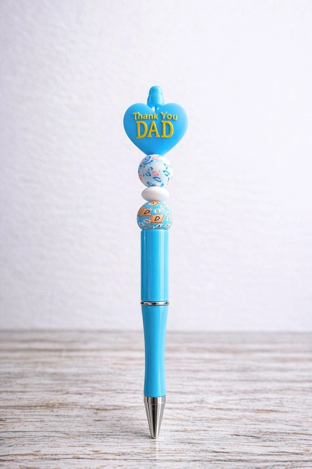 💙 "Thank You Dad" Decorative Beaded Pen — Ideal Father's Day & Birthday Gift