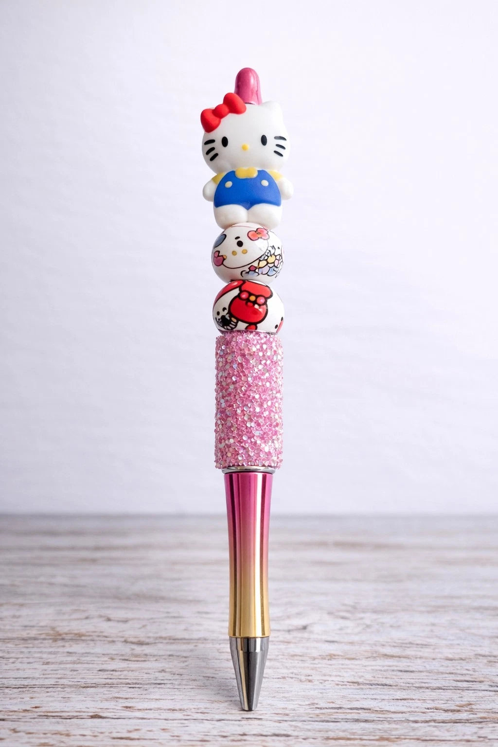 🩷 Hello Kitty Diamanté Decorated Beaded Pen — Ideal Birthday Gift