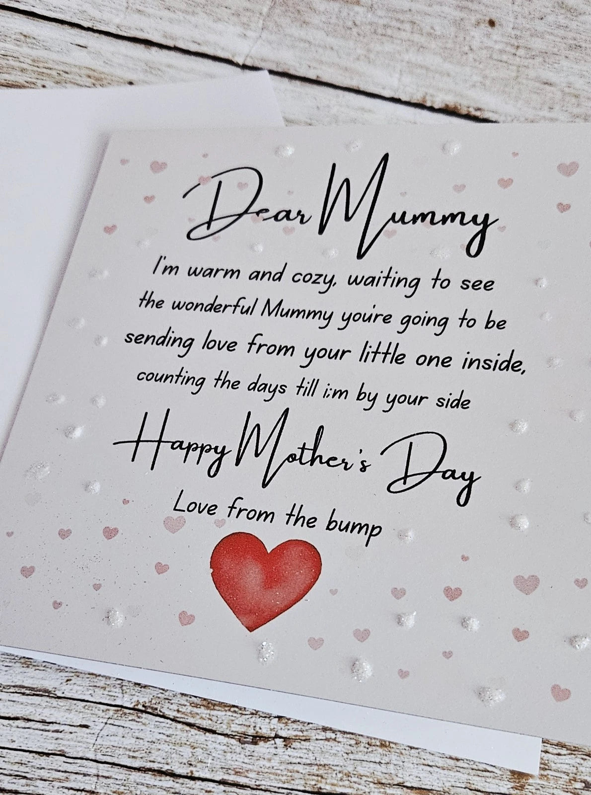 Mummy To Be 6x6 Printed Mother's Day Card | Love From The Bump