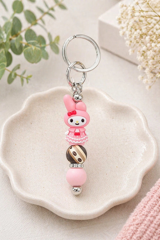 🩷 Decorative Beaded Keyring — Ideal Gift for Any Occasion