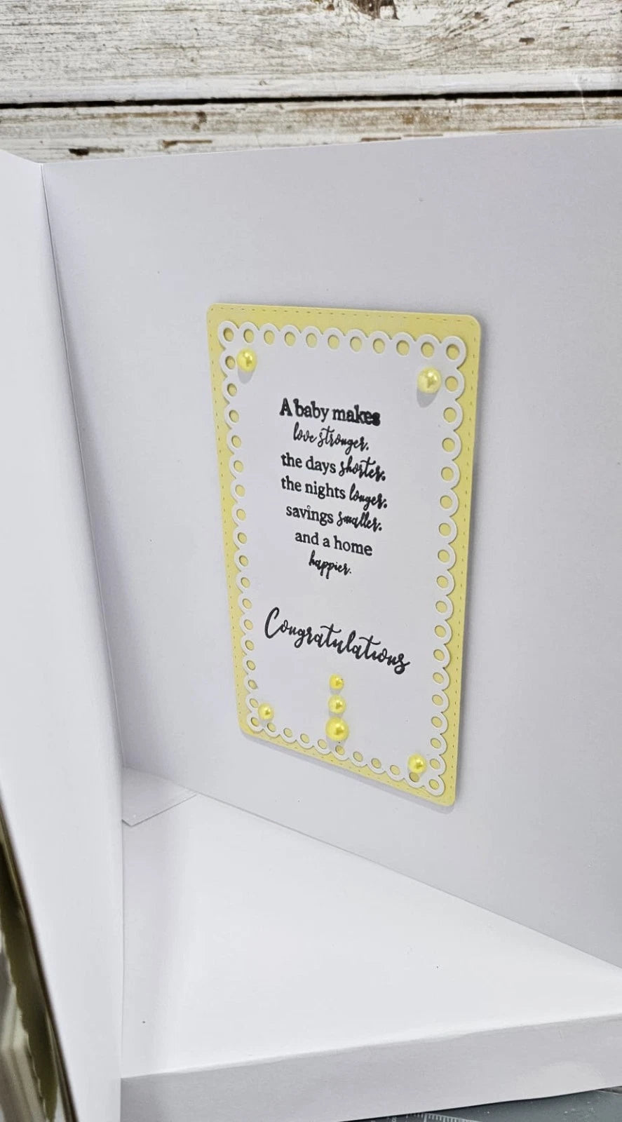 Luxury 3D Handmade Boxed New Baby Card | Adorable Giraffe Yellow Stars | Congratulations | Grandparents Parents | 8x8