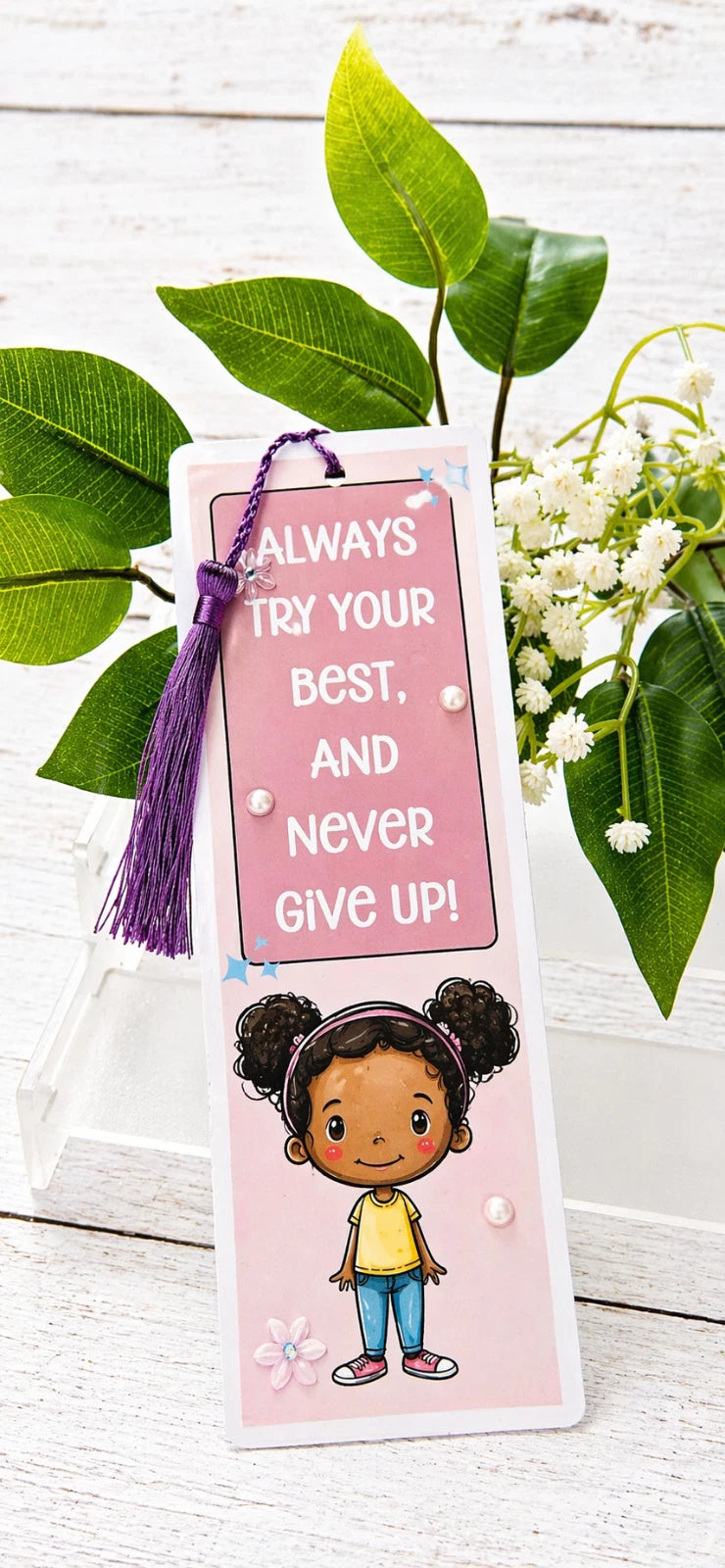 Personalised Glossy Laminated  Childs Bookmark Any Name.