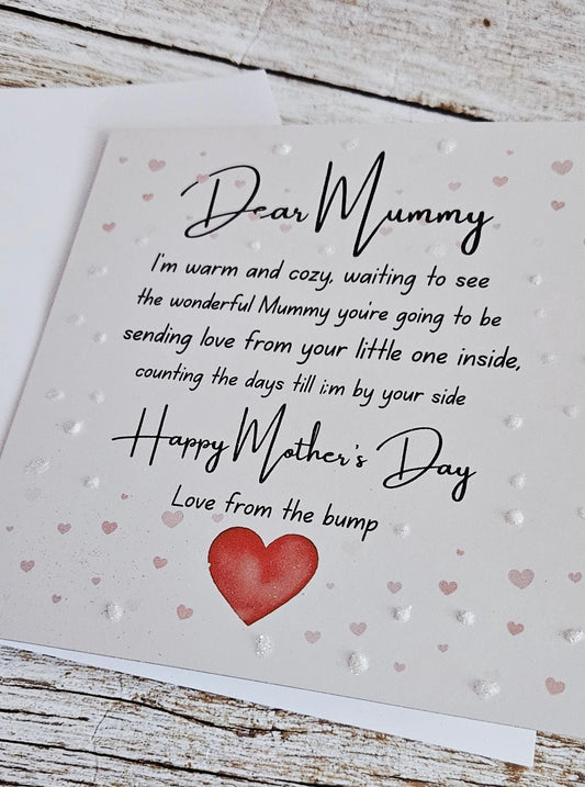 Mummy To Be 6x6 Printed Mother's Day Card | Love From The Bump