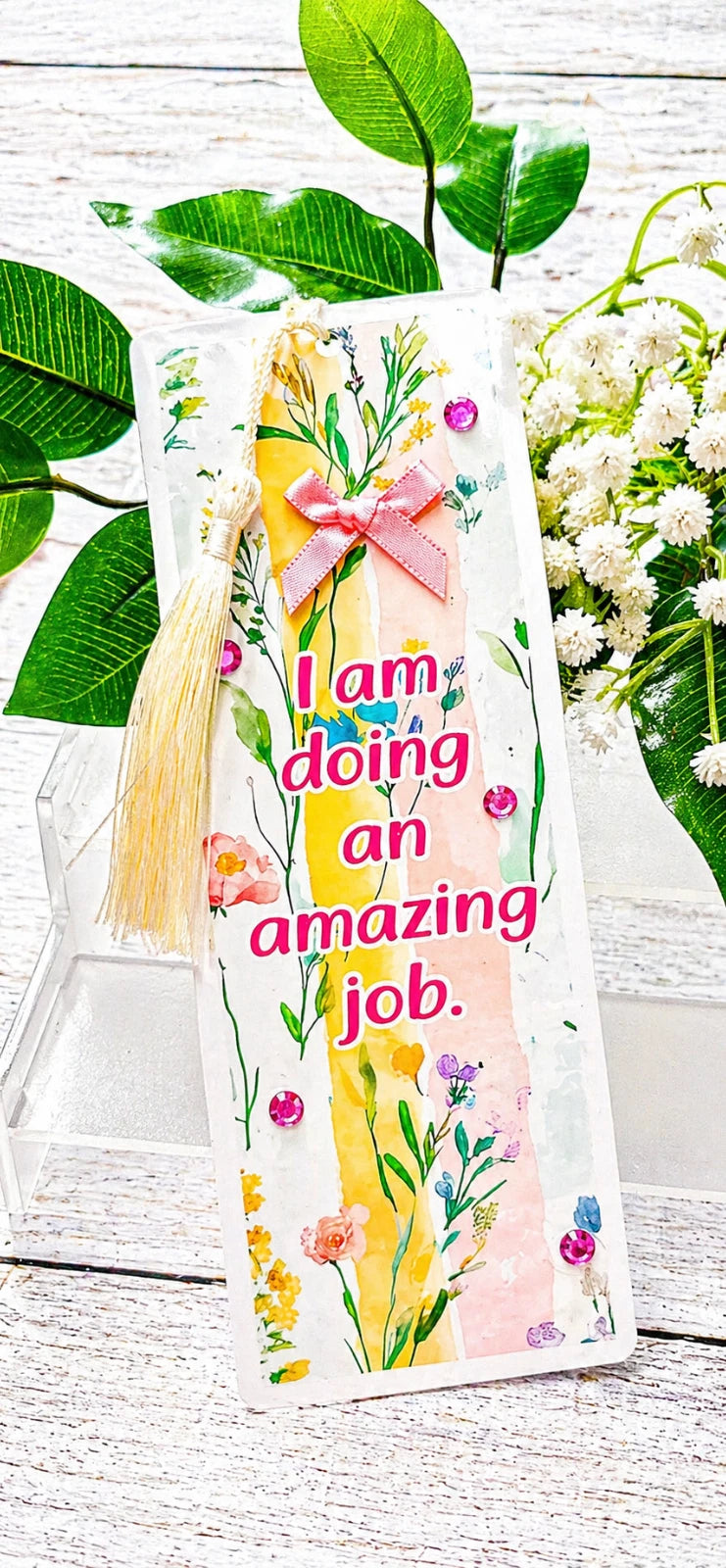 Personalised Glossy Laminated Bookmark For Mothers Day/birthday Gift.