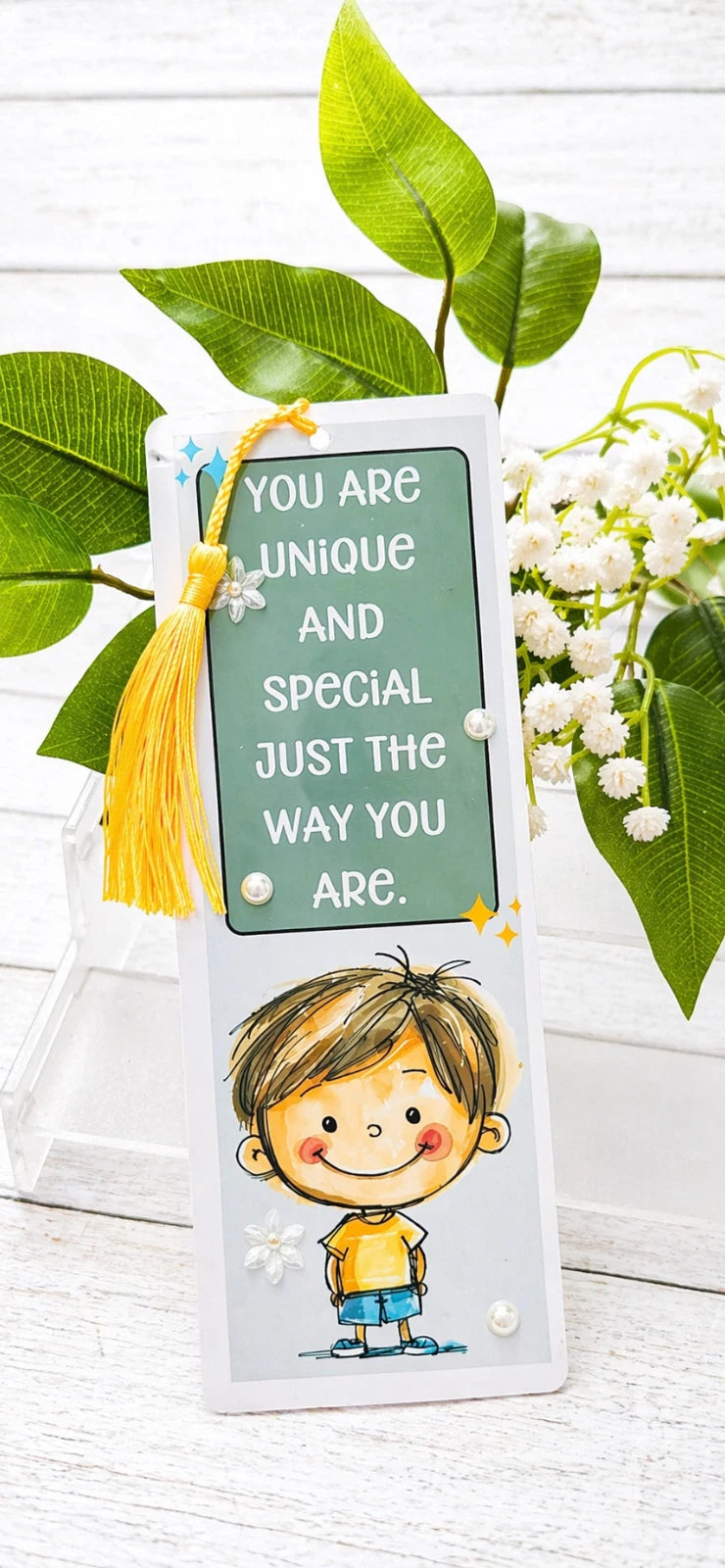 Personalised Glossy Laminated Children's Bookmark Any Name.