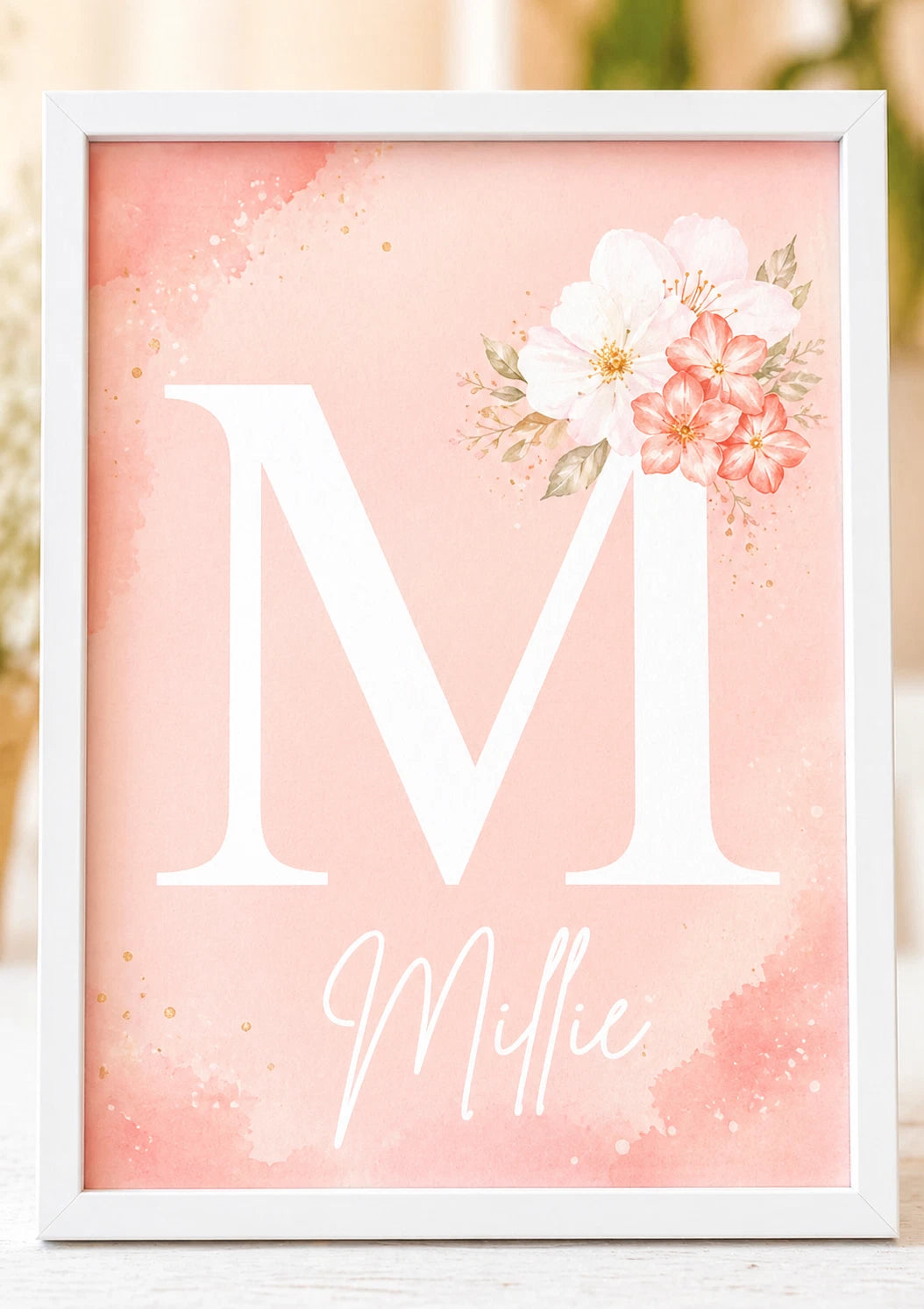 Set of 3 A4 Girl Nursery PRINTS ONLY. Wall Art. Nursery Prints.