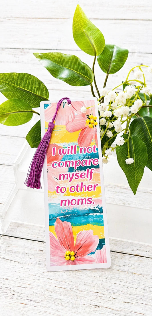 Personalised Glossy Laminated  Mothers Day Birthday Bookmark Any Name.
