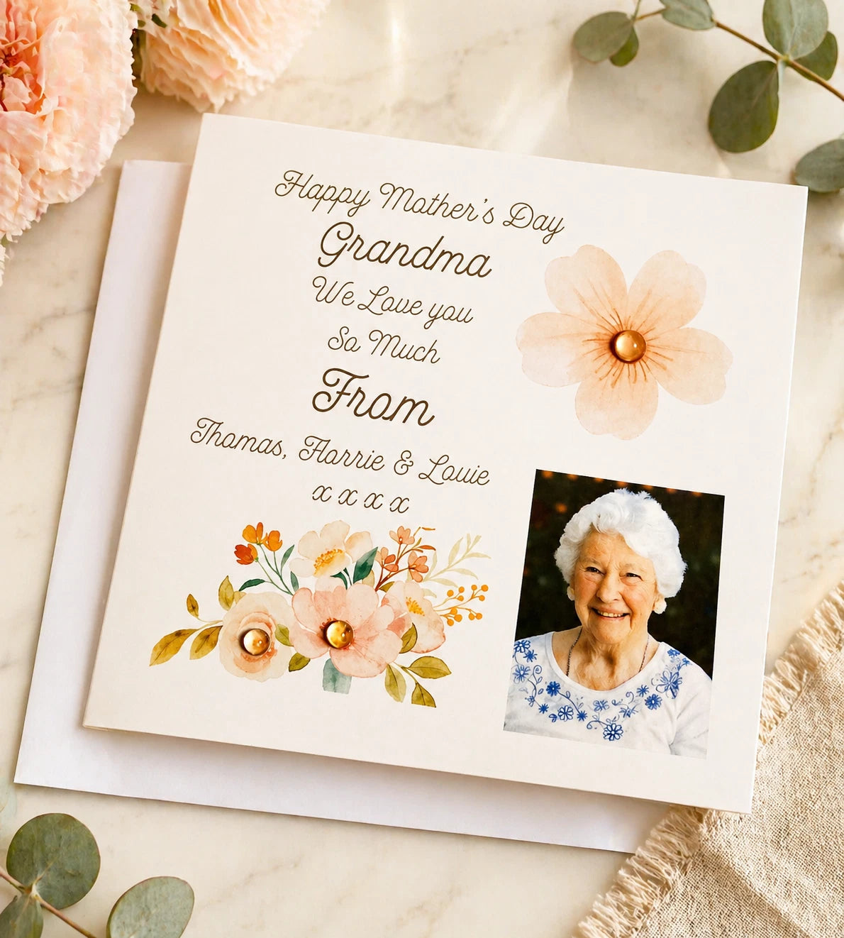 Personalised Photo Mother's Day Card | Grandma Mum Any Relation | With Photo