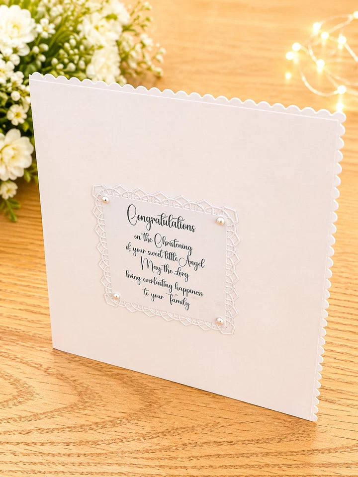 3D Luxury boxed Christening card