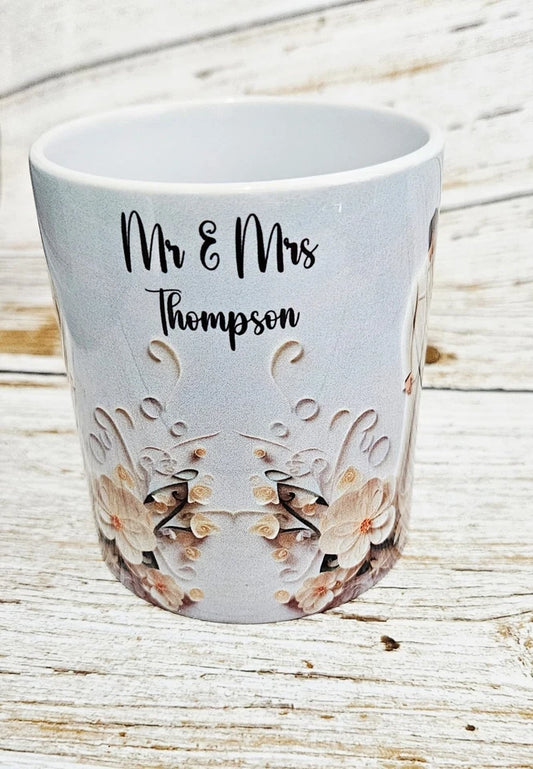 Personalised Wedding Theme 11oz Coffee Mug Gift